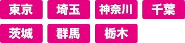 東京 埼玉 神奈川 千葉 茨城 群馬 栃木